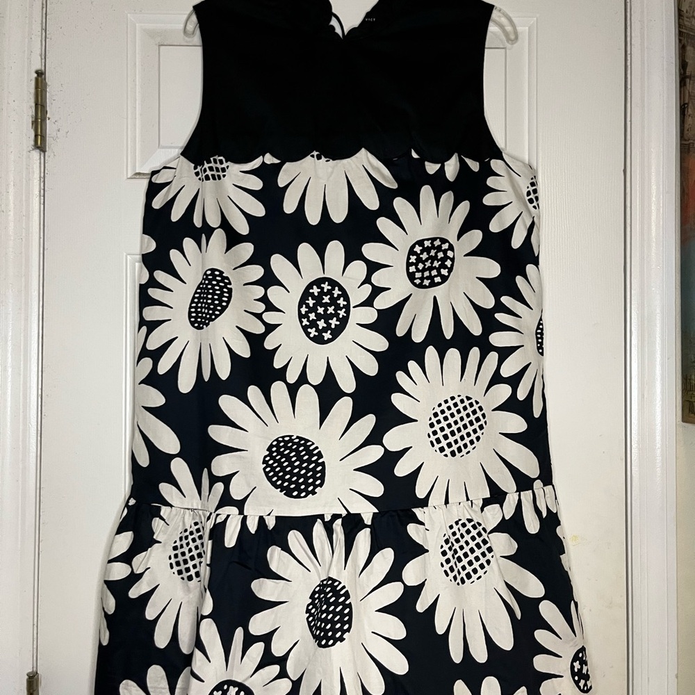 Victoria Beckham Black and White A-Line Mini Dress